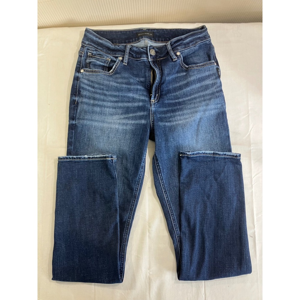 Silver‎ Jeans Co Avery Straight Leg Dark Wash Denim Jeans W30 L31 L94443CVS358